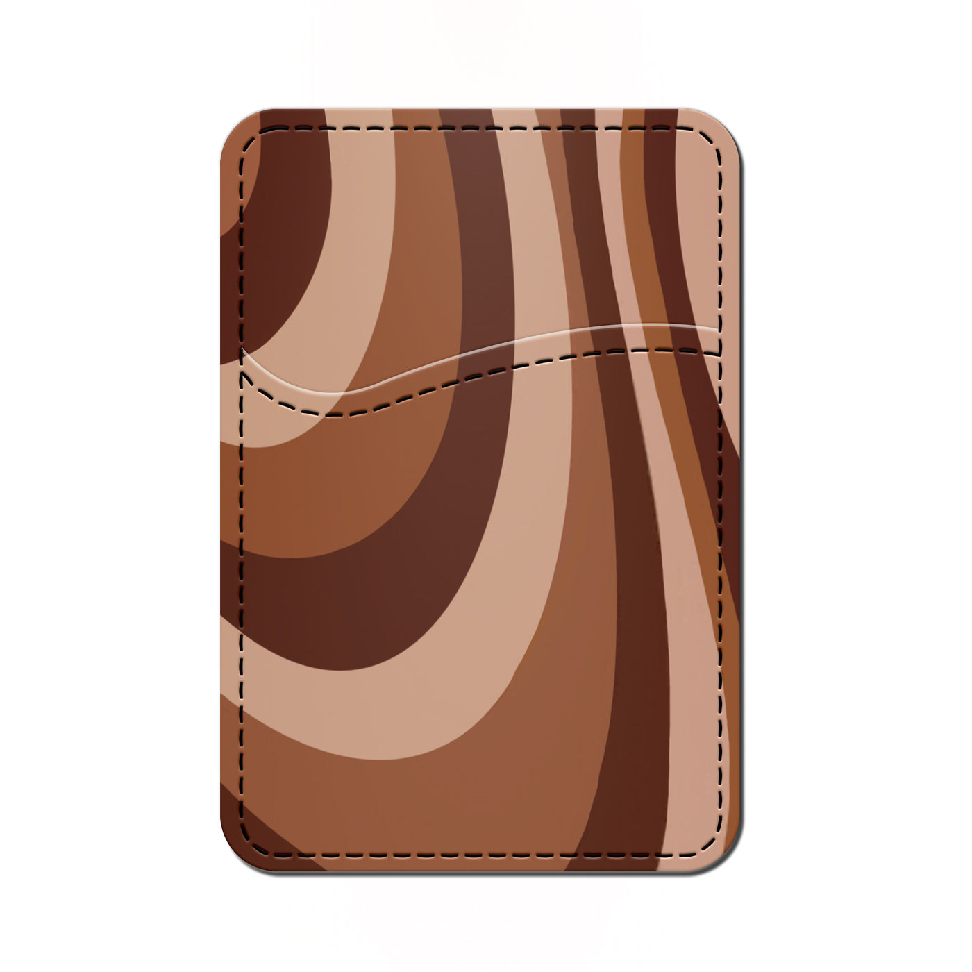 Card Wallet Brown Swril pattern