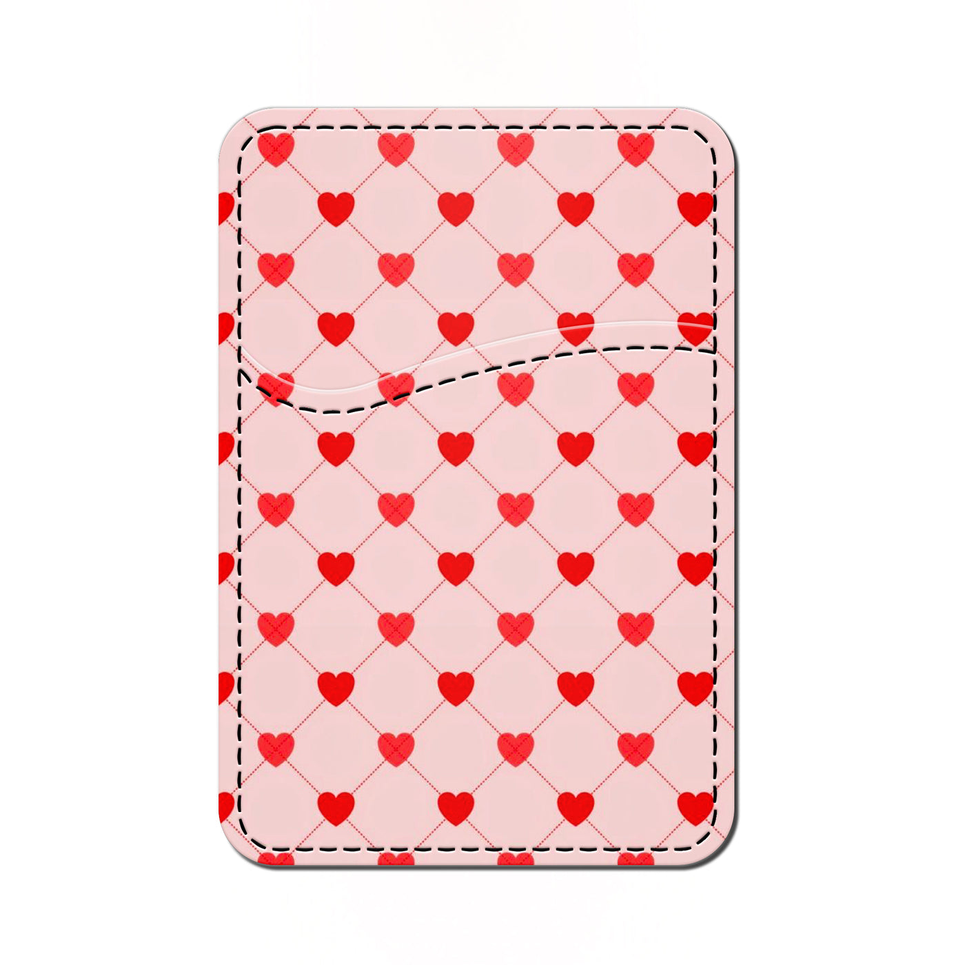 Card Wallet Pink Hearts