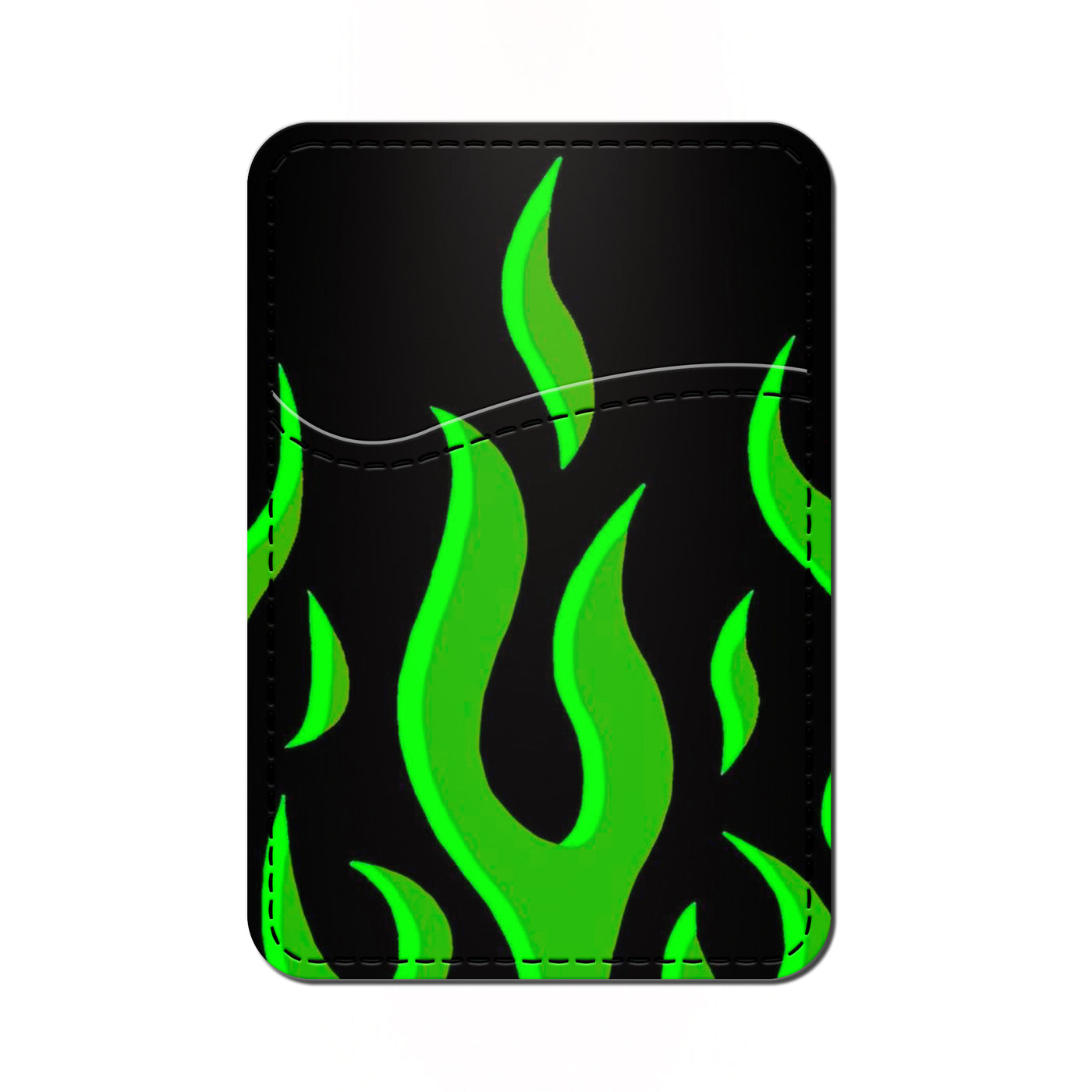 Card Wallet Green flame pinterest