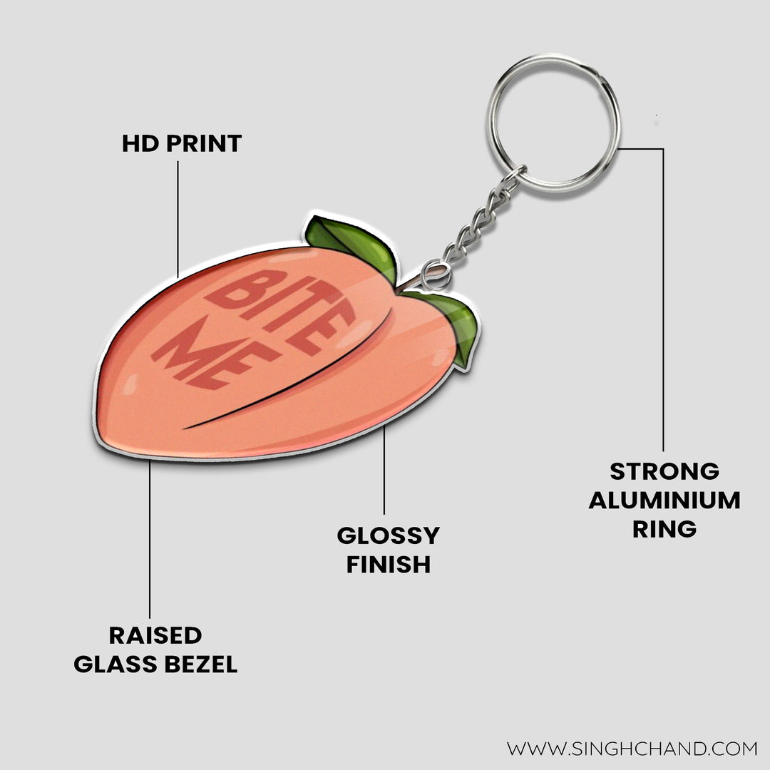 Bite me if you can Keychain