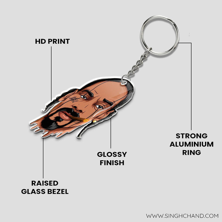 Snoop Dog goes wild Keychain