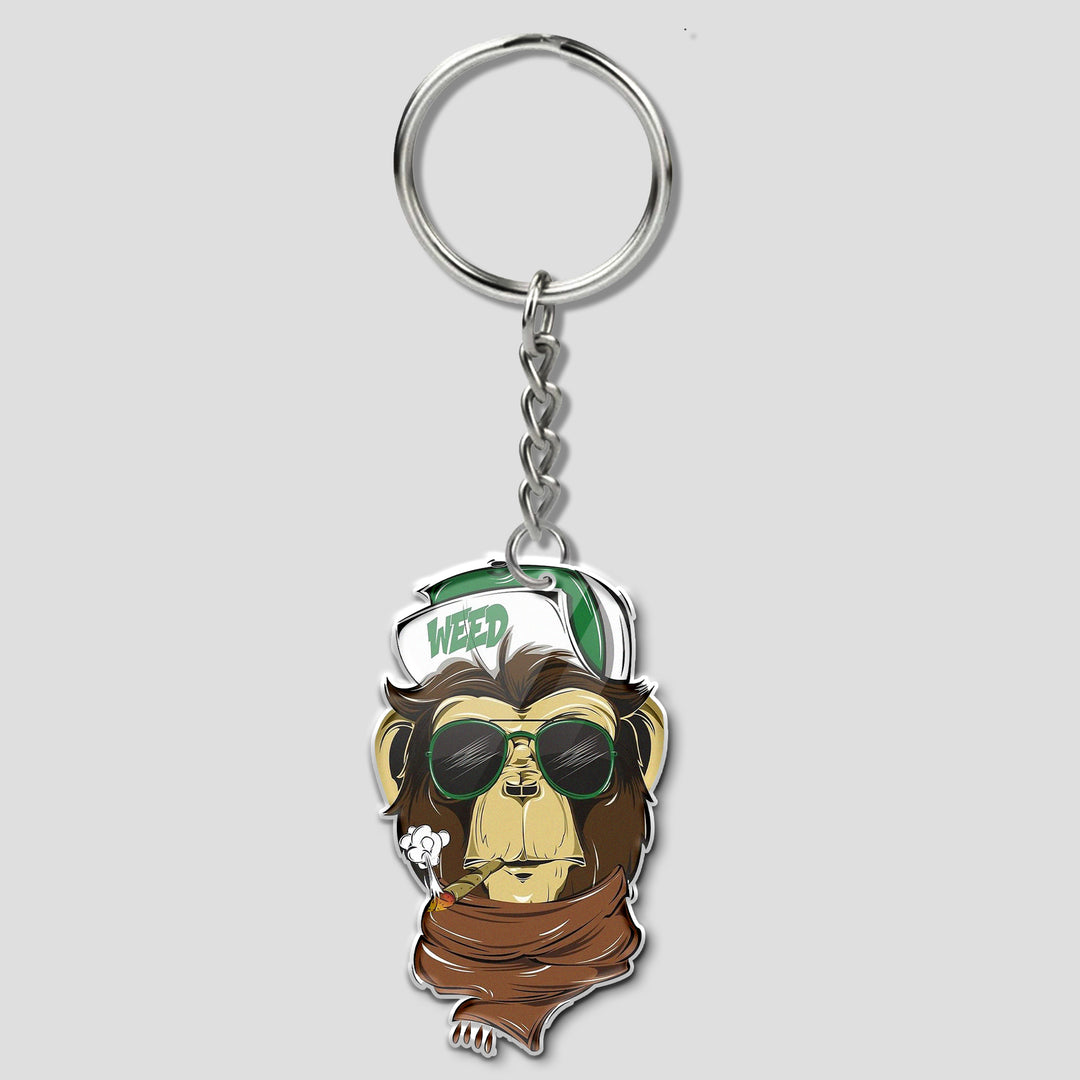 Monkey is crazy Keychain