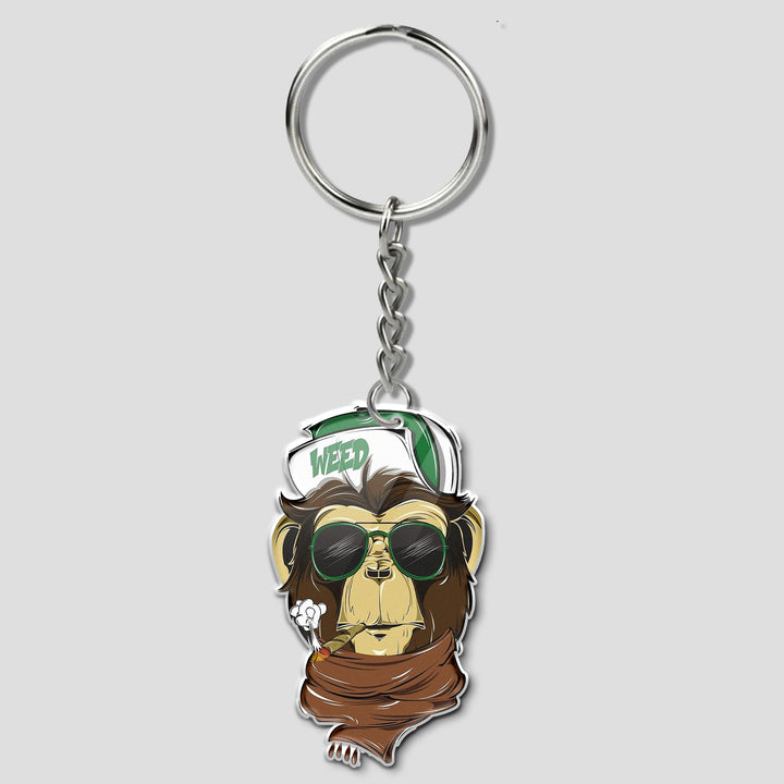 Monkey is crazy Keychain