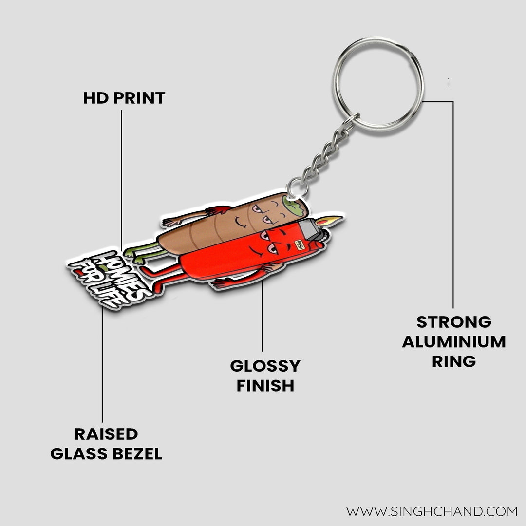 Homies for life Keychain