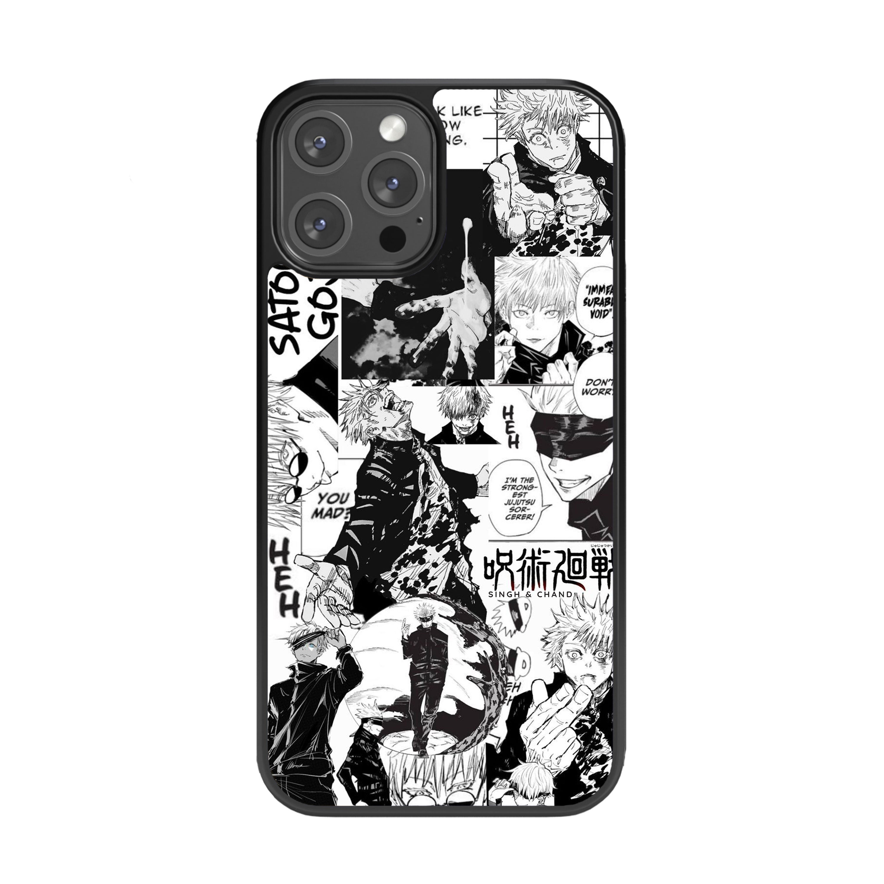 Gojo Satoru Jujutsu Kaisen JJK Anime Glass Phone Case