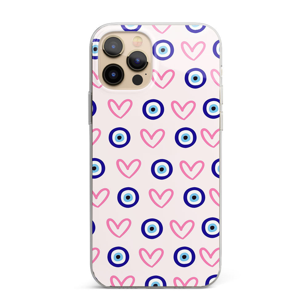 Hearts & Eyes Silicon Phone Case