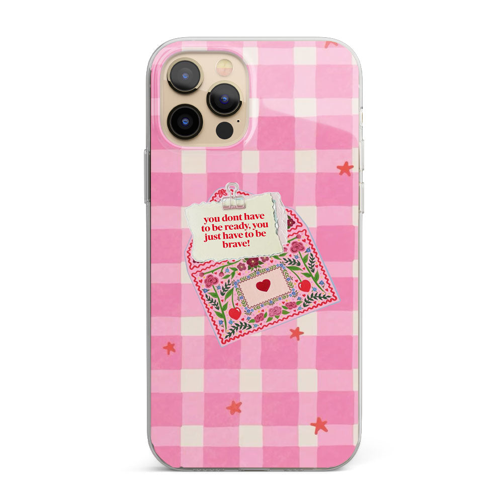 Brave, Not Perfect Silicon Phone Case