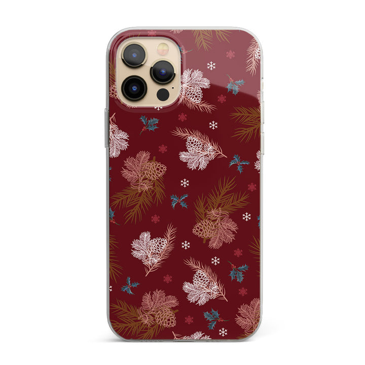 Festive Pinecone Themed Silicon Phone Case