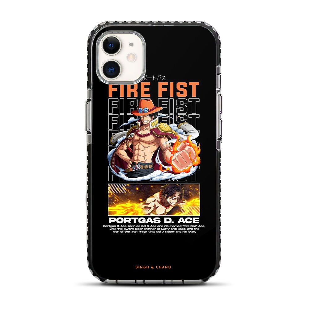 Ace Fire Fist One Piece Anime iPhone 11 Stride Phone Case – SINGH