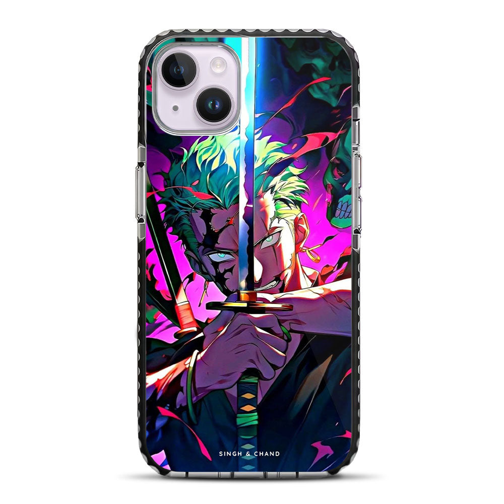 Roronoa Zoro 4.0 One Piece Anime iPhone 14 Plus Stride Phone Case