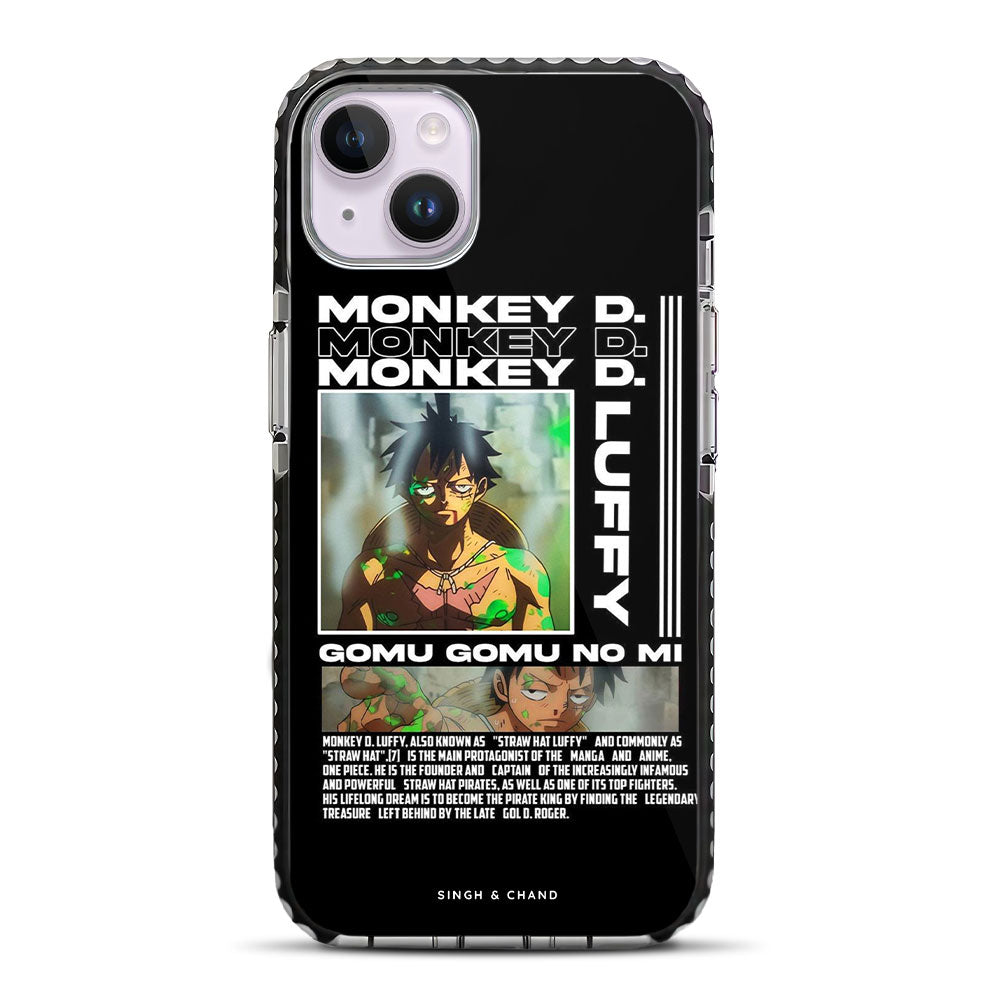 Luffy Impel Down Poison One Piece Anime iPhone 14 Plus Stride Phone Case