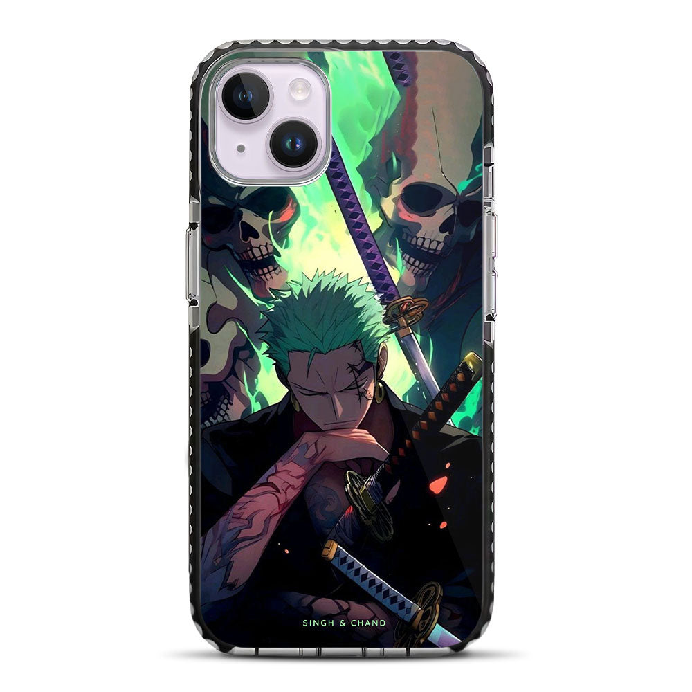 Roronoa Zoro 2.0 One Piece Anime iPhone 14 Plus Stride Phone Case