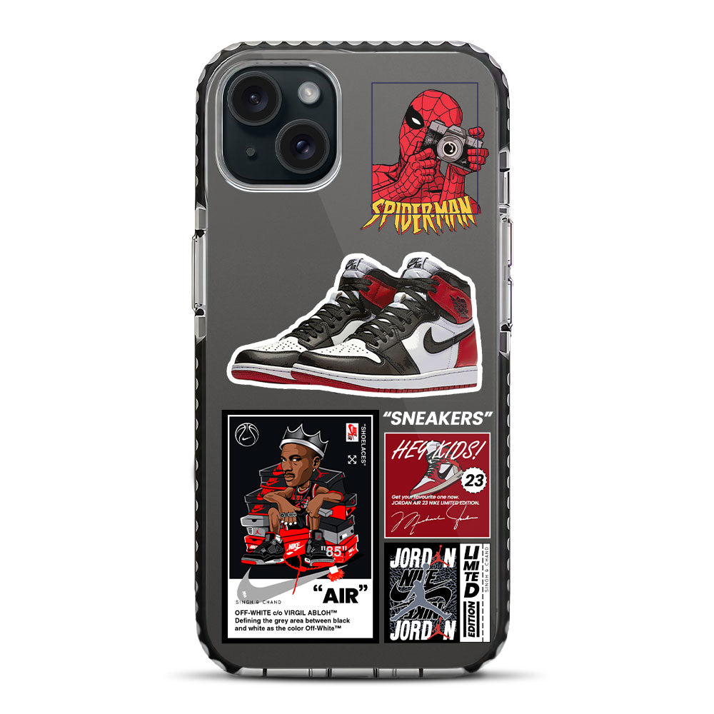 Sneaker Heads iPhone 15 Plus Stride Phone Case SINGH & CHAND Sneaker Heads iPhone 15 Plus Stride Phone Case SINGH & CHAND