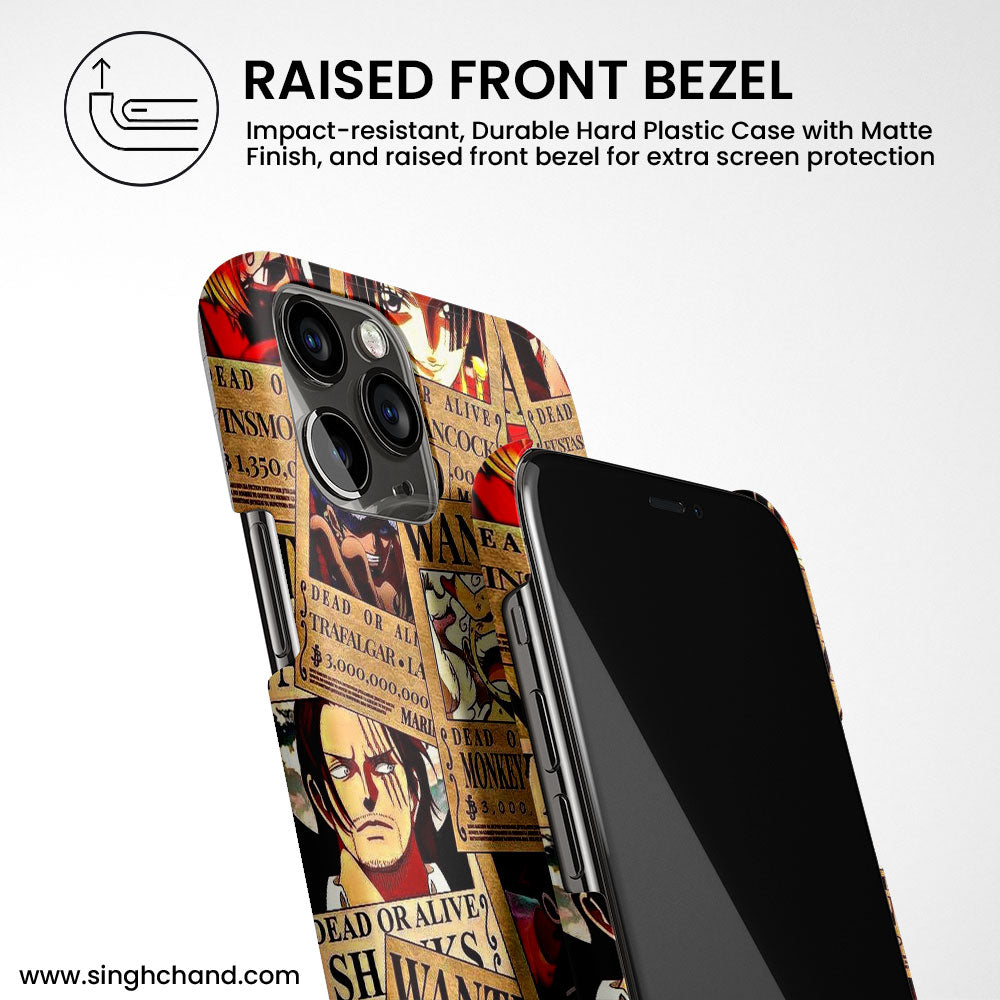 Wanted Posters One Piece Anime Matt Phone Case