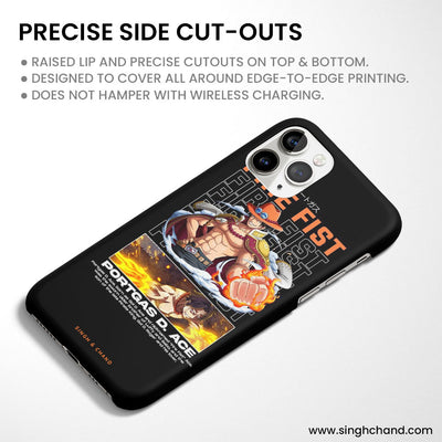Ace Fire Fist One Piece Anime Matt Phone Case
