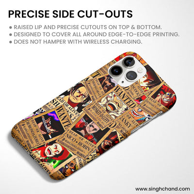 Wanted Posters One Piece Anime Matt Phone Case