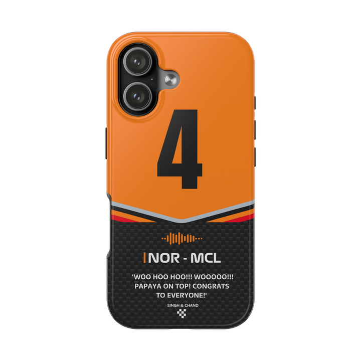 Papaya Pulse Trackline Edition Tough Phone Case