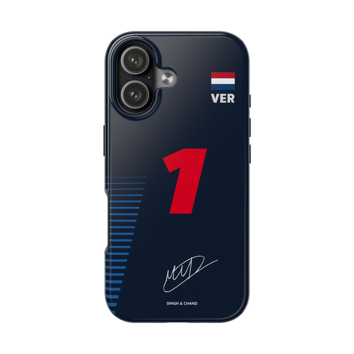 Navy Velocity Trackline Edition Tough Phone Case