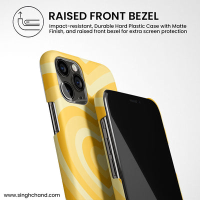 Blazing Yellow Matt Phone Case
