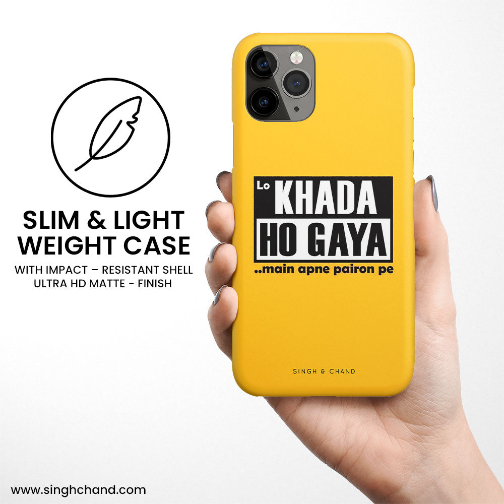 Khada Ho Gaya Matt Phone Case