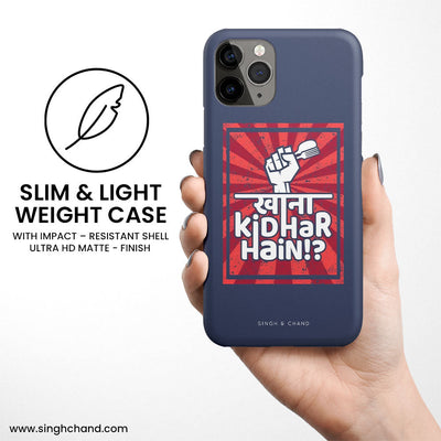 Khana Kidhar Hain Matt Phone Case