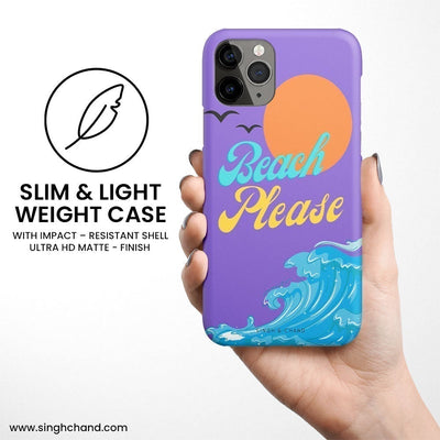 BEACH PLEASE Matt Phone Case