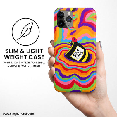 SELF LOVE rainbow Matt Phone Case