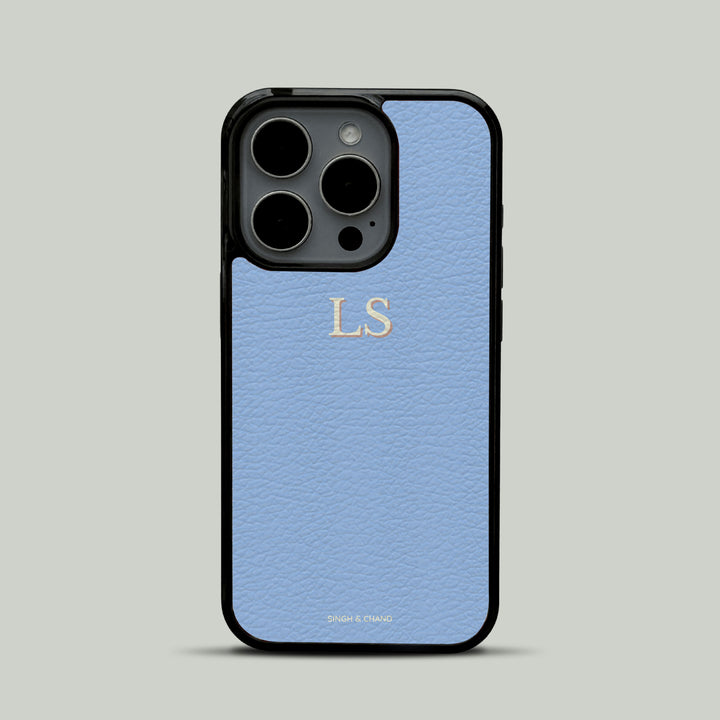 Personalised Initials Leather Phone Case