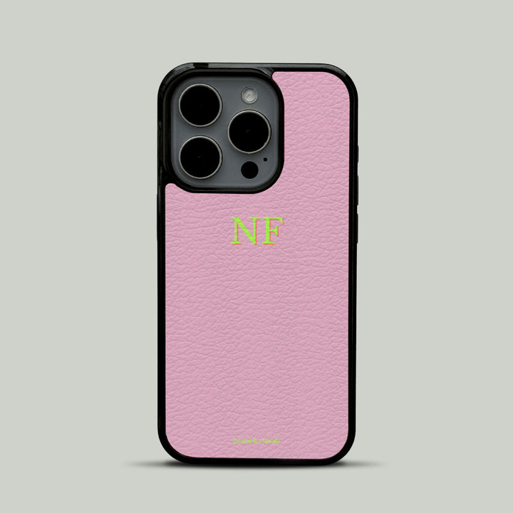 Personalised Initials Leather Phone Case