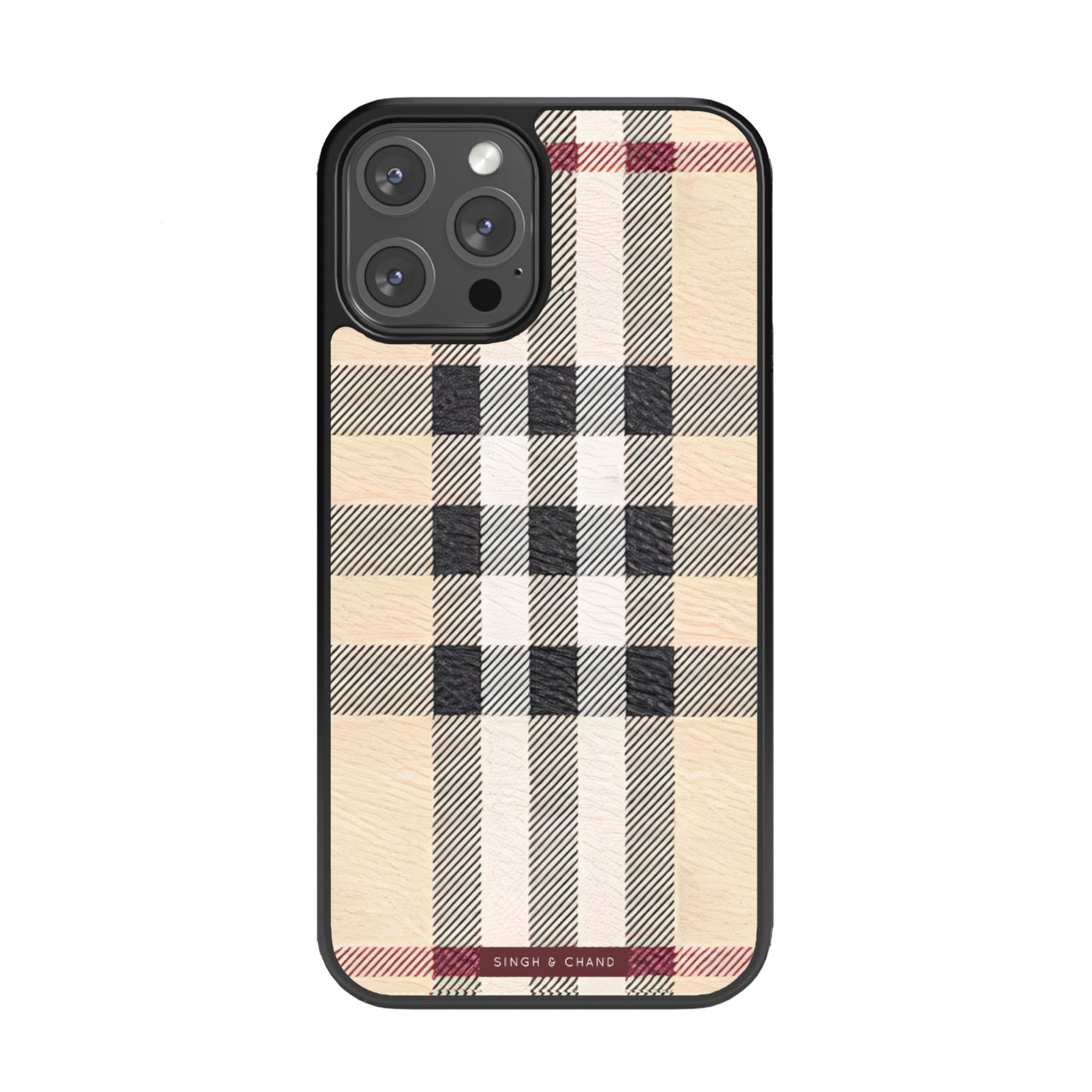 Royal checks Glass Phone Case