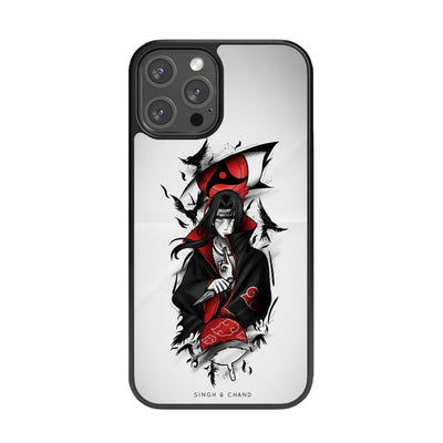 ITACHI SHARINGAN Glass Phone Case