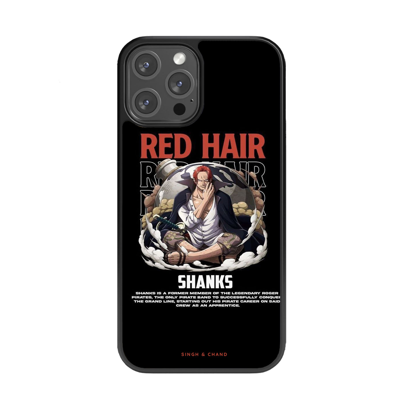 Shanks 2.0 One Piece Anime Glass Phone Case