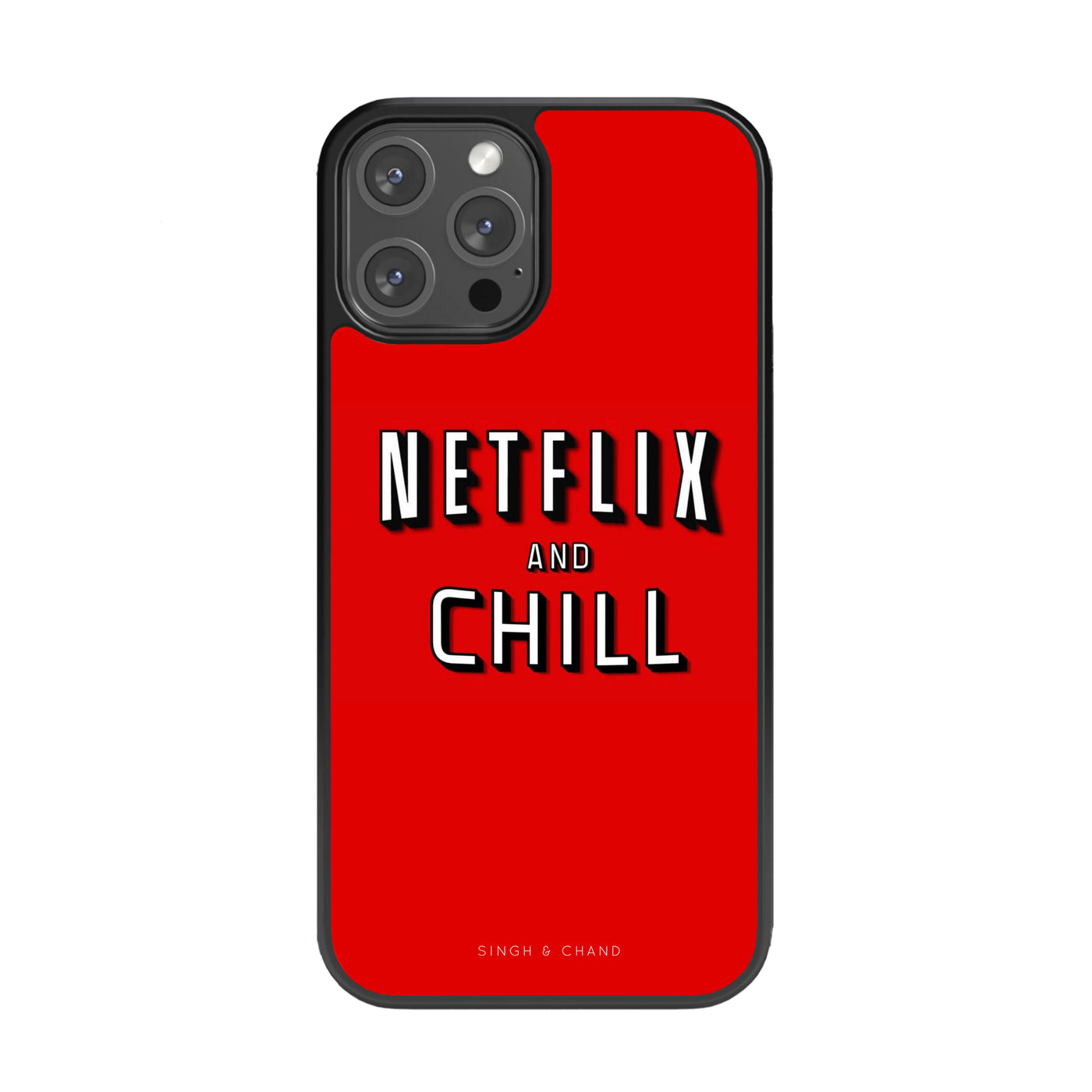 NETFLIX AND CHILL Glass Phone Case