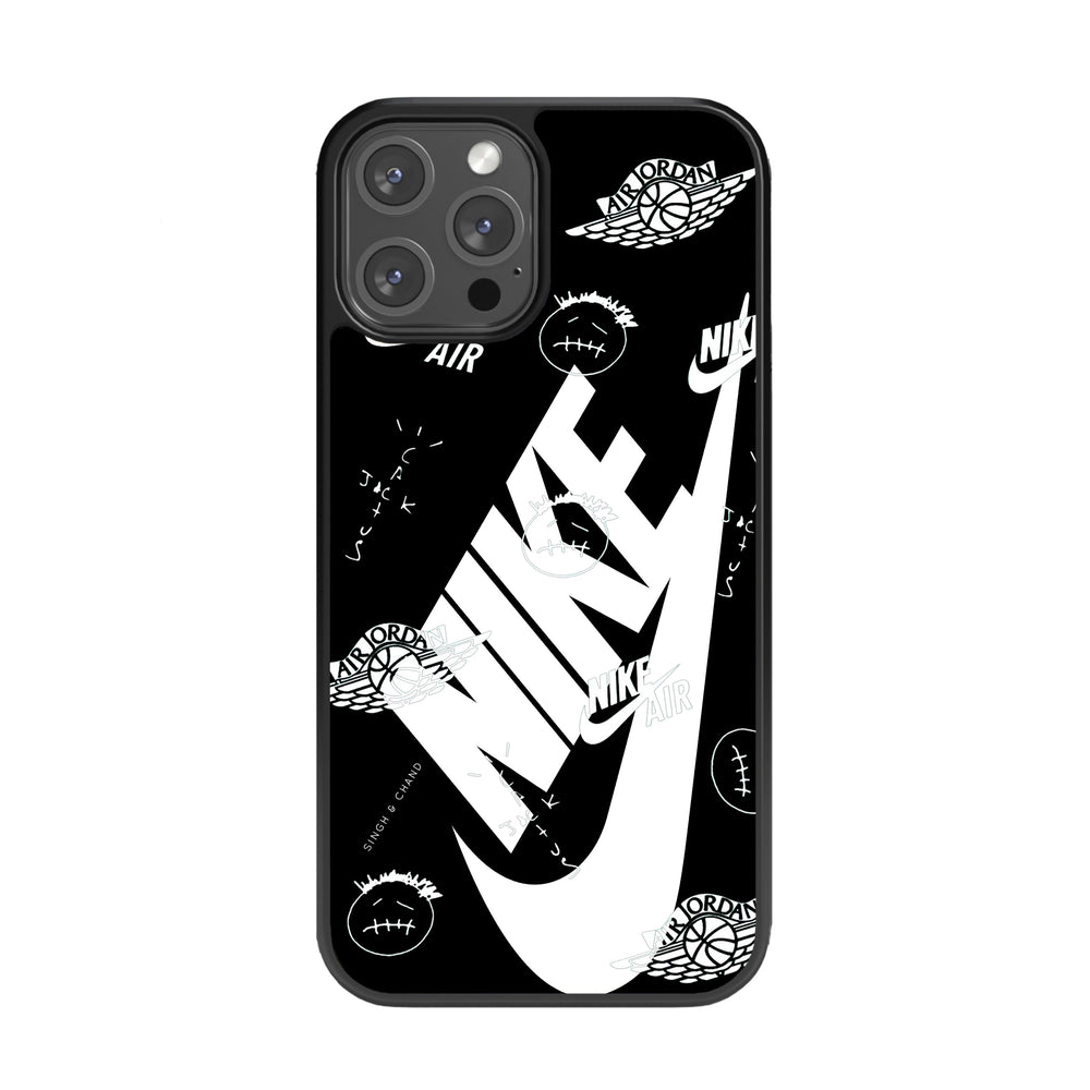 Cactus Jack Nike Tick Glass Phone Case