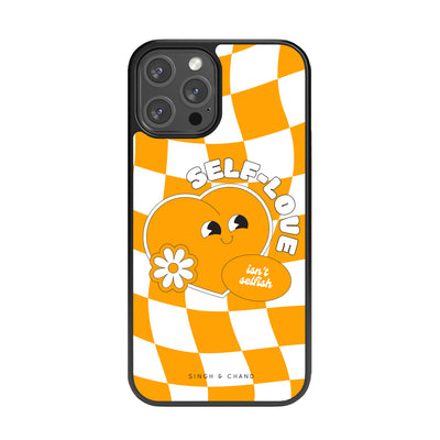 Orange Harmony Glass Phone Case