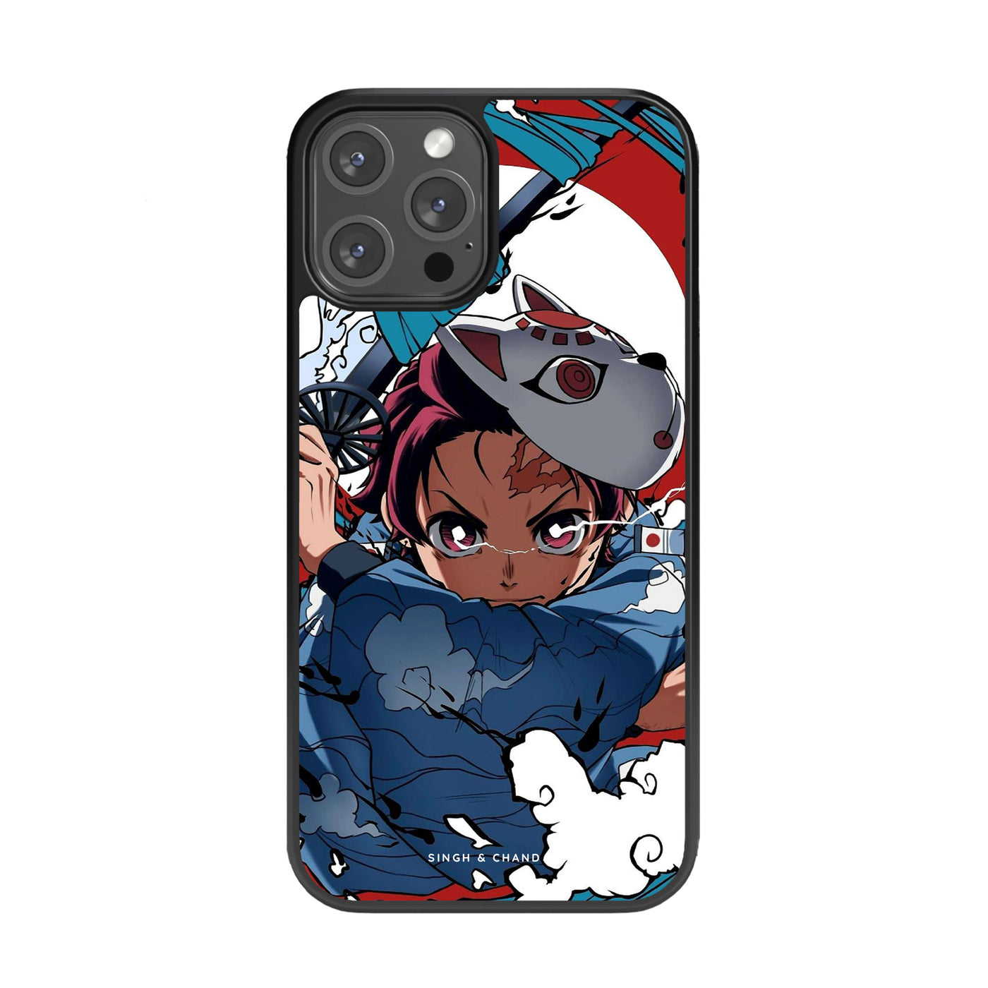 Tanjiro Water Breathing 1.0 Demon Slayer Anime Glass Phone Case