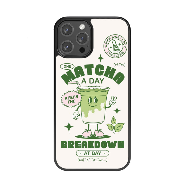 Matcha Breakdown Glass Phone Case
