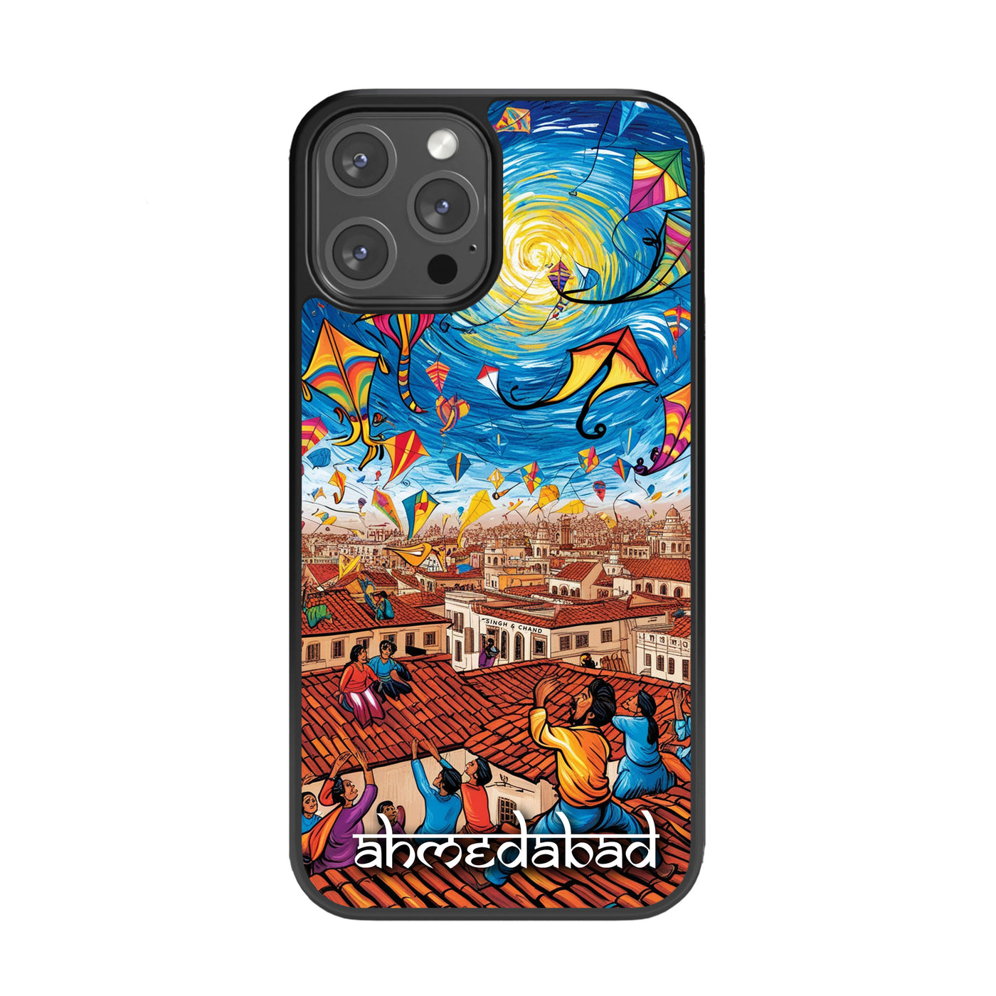 Ahmedabad Kite Festival City Style Glass Phone Case