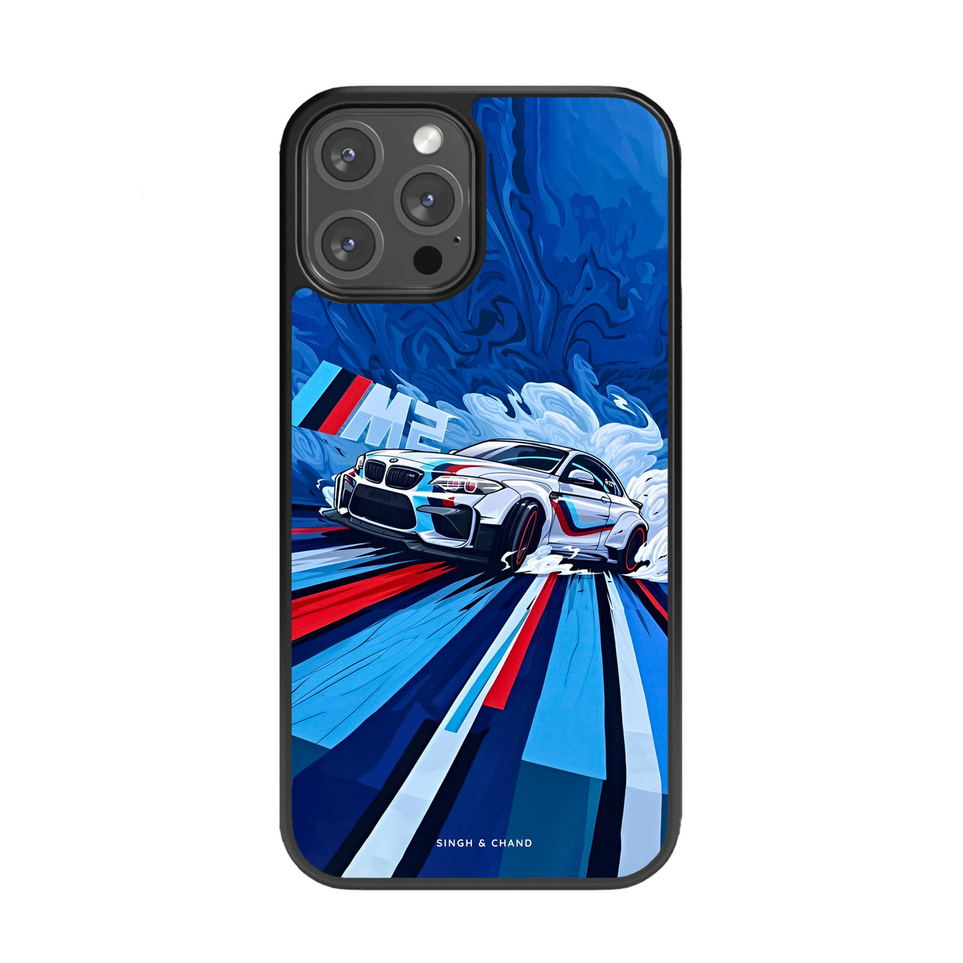 M2 Supercar Glass Phone Case