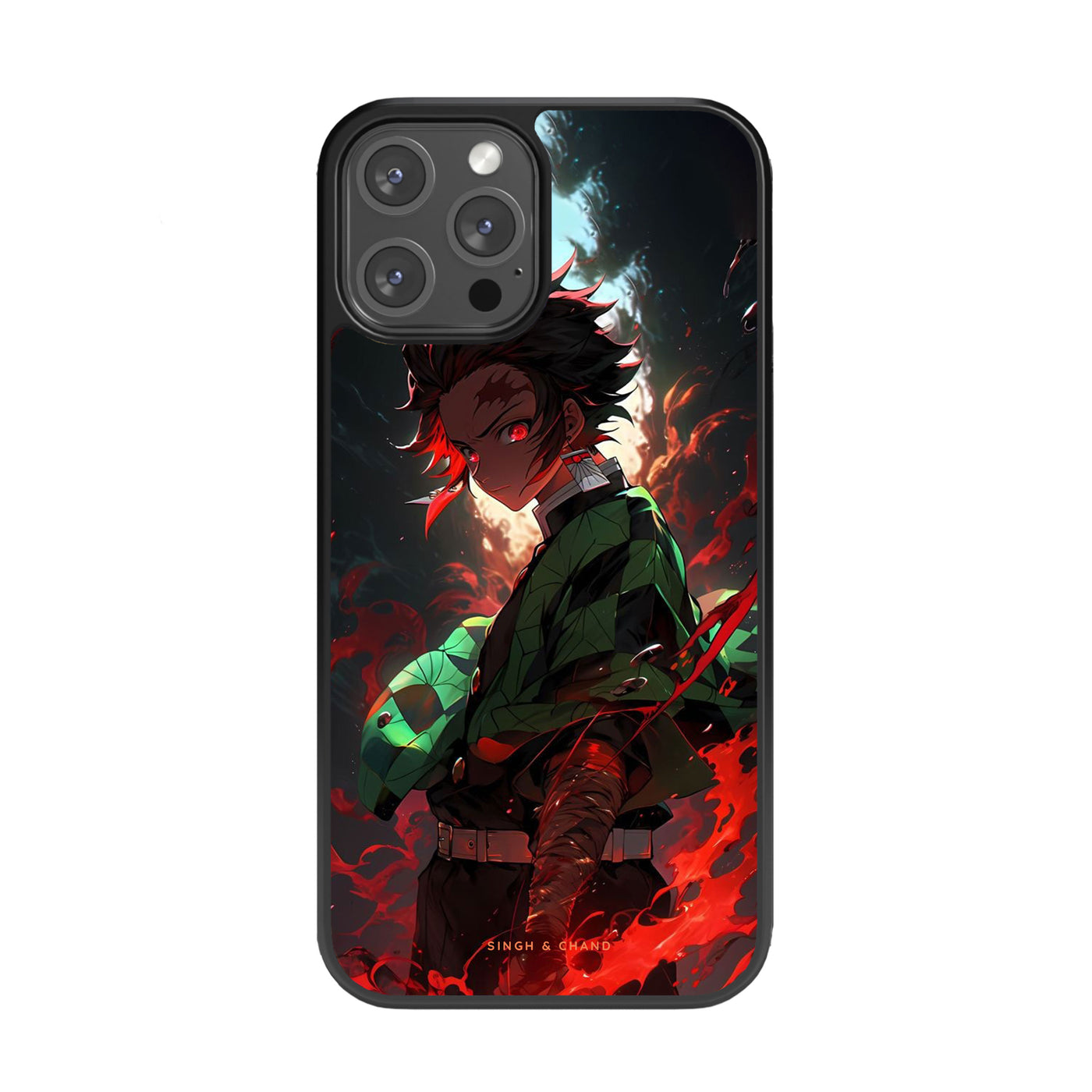 Tanjiro Demon Slayer Anime Glass Phone Case