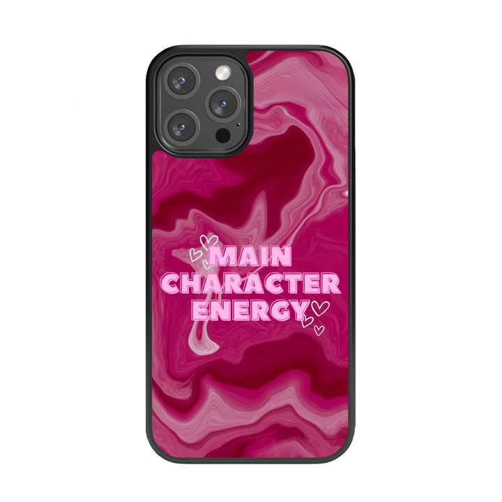 Main Character Vibes Glass Phone Case