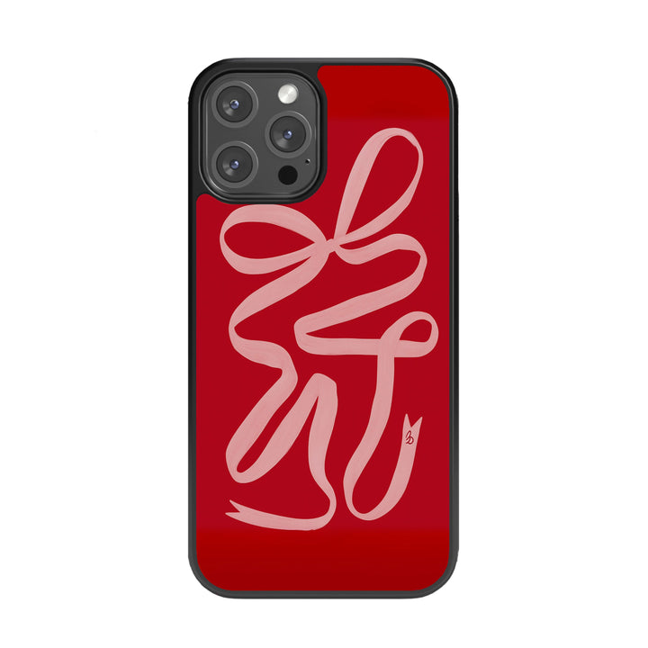 Ribbon Theory Glass Phone Case