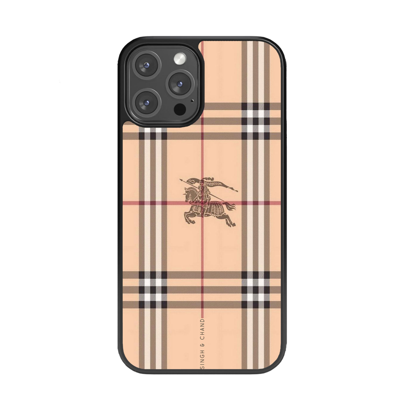 Royal checks Glass Phone Case