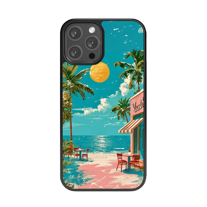 Vacation Blur Glass Phone Case