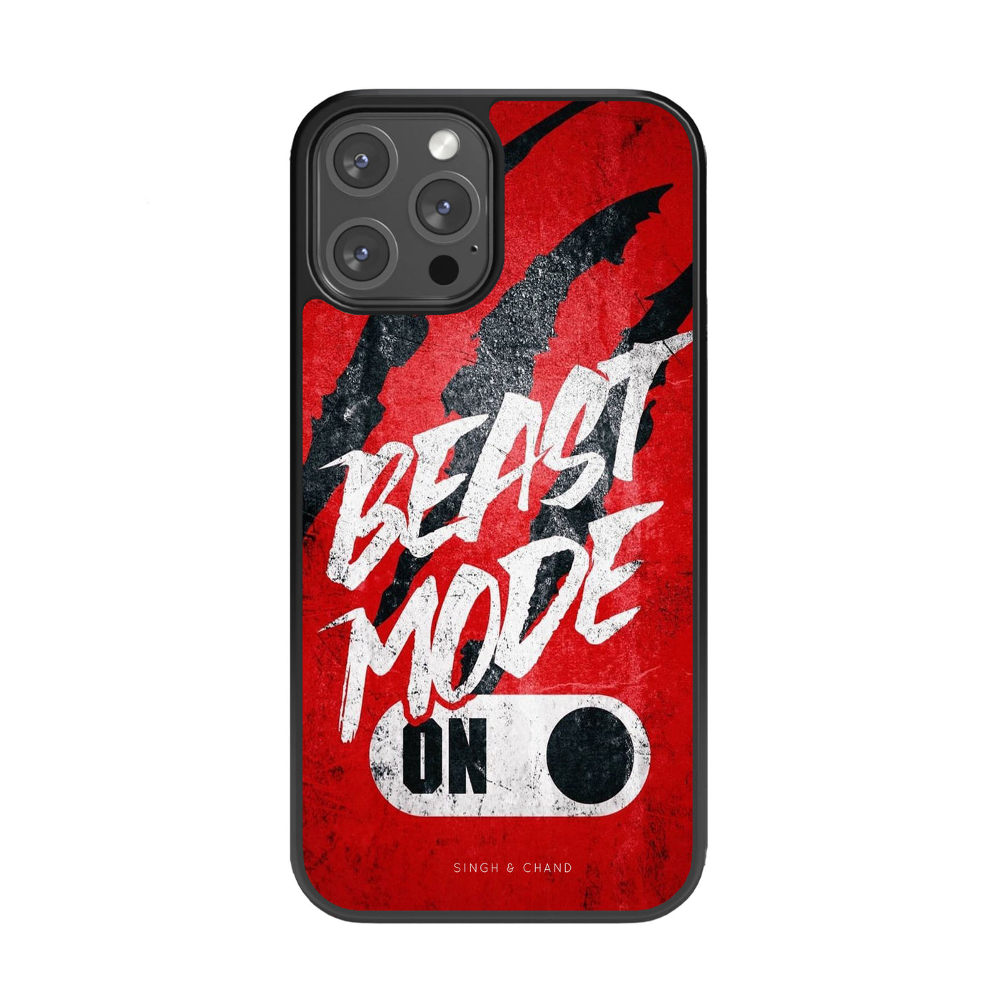 BEAST MODE ON Glass Phone Case