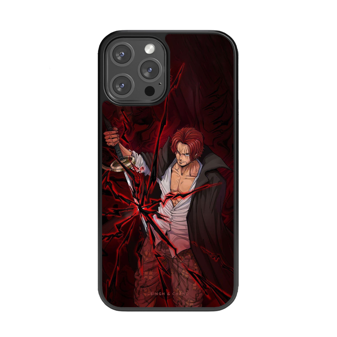 Shanks 3.0 One Piece Anime Glass Phone Case