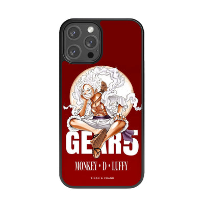 Gear 5 Luffy 3.0 One Piece Anime Glass Phone Case