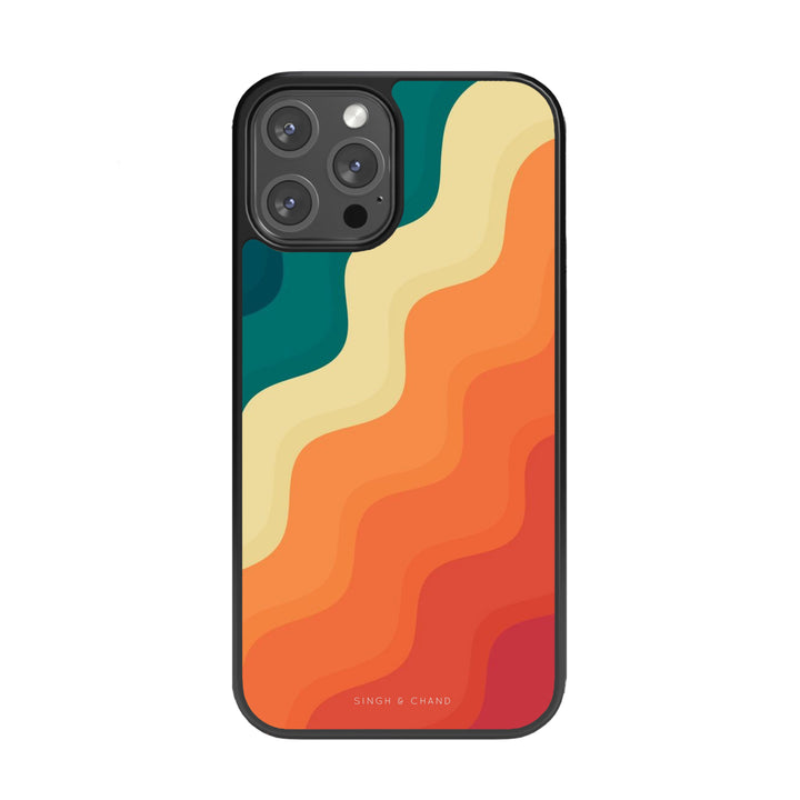 Multicolour WAVE TEXTURE Glass Phone Case