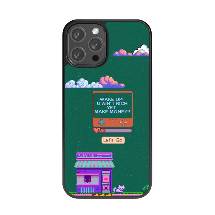 Pixel Rich Dreams Glass Phone Case