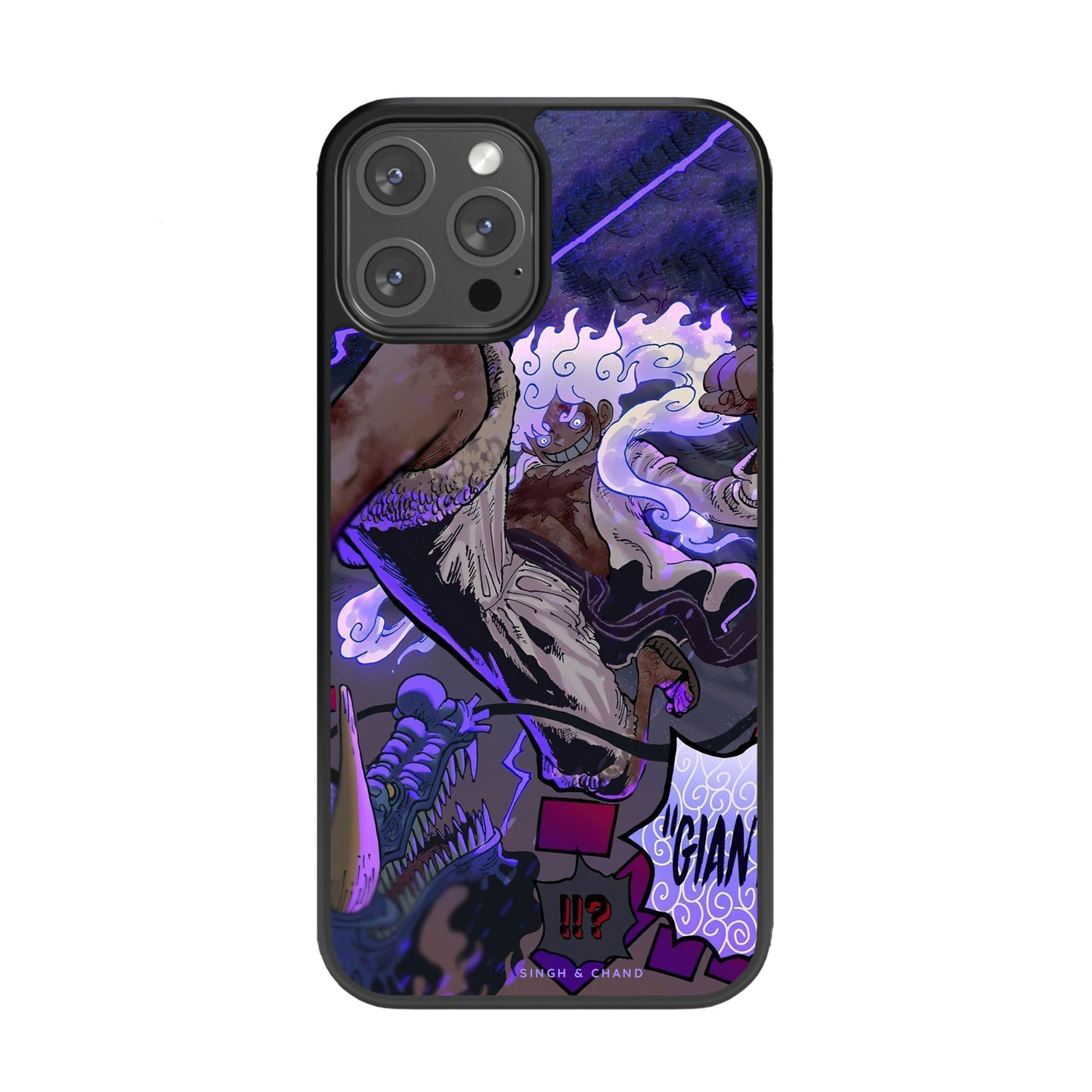 Gear 5 Luffy vs Kaido One Piece Anime Glass Phone Case